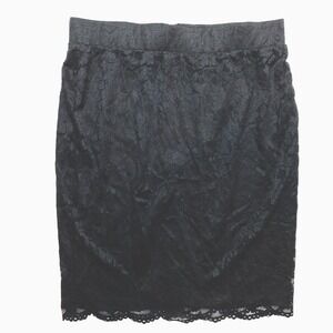 Torrid Skirt Womens 12 Black Lace Pencil At The Knee